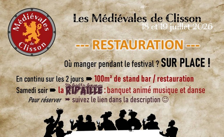 Restauration pendant les médiévales de clisson 2026